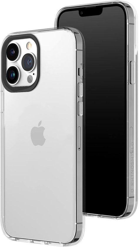 Rhinoshield, Hoesje Geschikt voor iPhone 13 Pro Max Schokbestendig Anti vergeel, Transparant