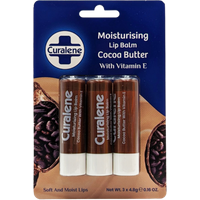 Curalene Cacaoboter Lippenbalsem - 3 stuks.