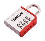 Am-Tech 4 Digit Zinc Combination Padlock, T1142