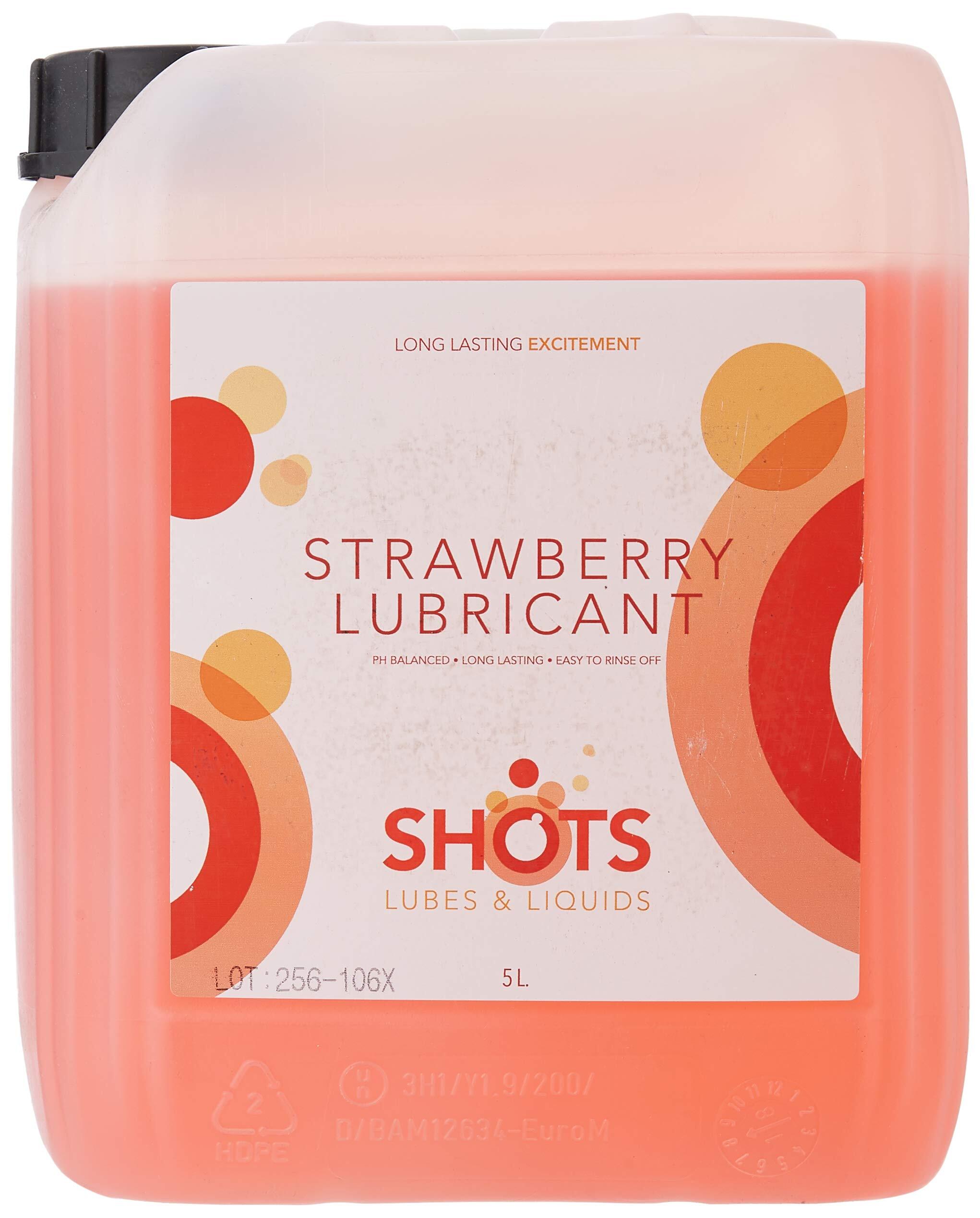Shots Lubes and Liquids Strawberry Lubricant - 5L