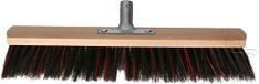 Buemag Bezemkop - Arenga/Elaston mix - zwart/rood - hard - hout - 50 cm