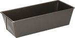 Merkloos Bakvormen - 2x stuks - rechthoekig - zwart - 26 x 11 x 7,5 cm - metaal