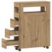 VidaXL Armoire de salle de bain Chêne