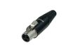 REAN RT3FC-B kabel-connector XLR Zwart, Zilver