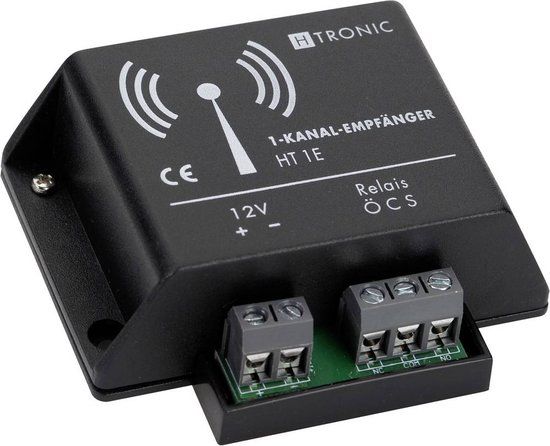H-Tronic HT1E Radiografische ontvanger 1-kanaals 868.35 MHz 12 V/DC