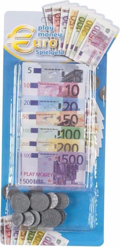 Voordeelset 20x Speelgoed Kassa Euro Speelgeld 90 Delig - 3+ Jaar