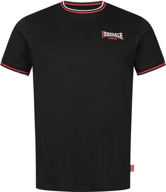 Lonsdale London QUIN Heren T-shirt - Zwart - XL
