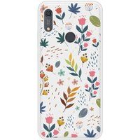 Fleurs colorées Bedrukt siliconen hoesje compatibel met Y6S