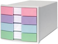 HAN ladeblok IMPULS, 4 laden, zwart/pastel