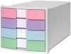 HAN ladeblok IMPULS, 4 laden, zwart/pastel