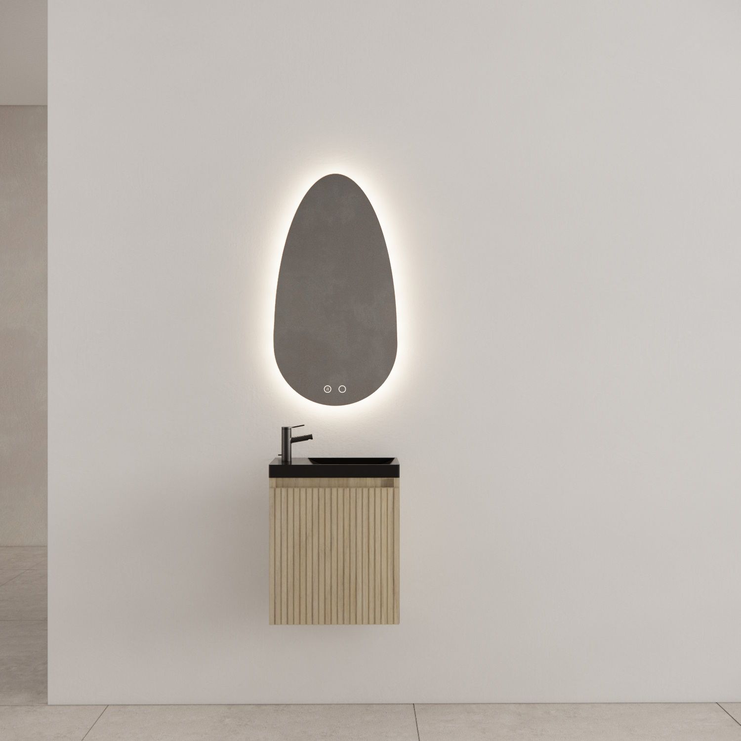 Gliss Design Timotheus Fonteinkast - Inclusief Topplaat - Pure