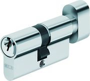 Abus Deurcilinder met knop 40x40 mm Nickelé Zingué