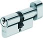 Abus Deurcilinder met knop 40x40 mm Nickelé Zingué
