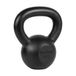 Rebel Active Serie - Gietijzeren Kettlebell - 8kg - Ergonomische Handgreep - Zwart