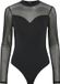 PIECES - PCMILLY LS MESH BODYSTOCKING NOOS - Dames - Shapewear - Zwart - XXL