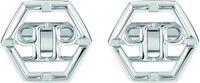 Philipp Plein Jewellery Philipp Plein Plein Icon Manchetknopen Zilveren Toon