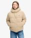 Superdry Premium Gewatteerde Corduroy Jas Met Capuchon Dames Wierookbruin XS