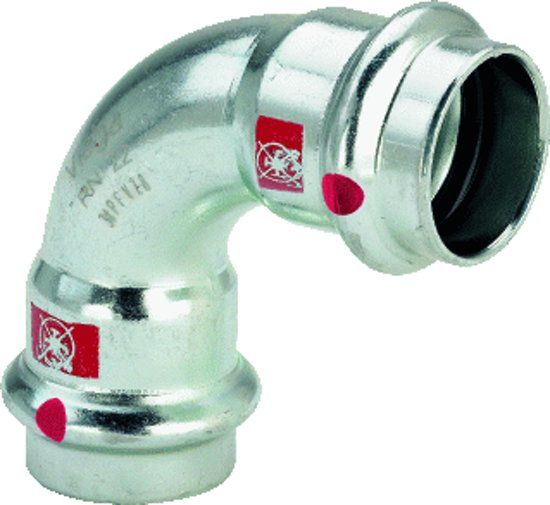 Viega Persfitting met 2 aansluitingen - 4015211558154