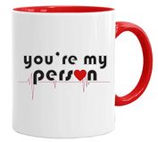 Romantische mok 'Je bent mijn persoon' 12oz Premium kwaliteit werk humor mok & geschenkdoos Set