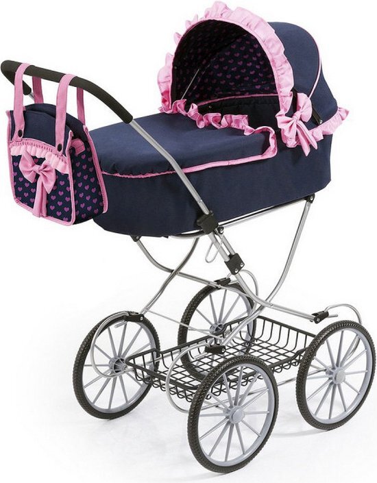 Poppenwagen Reig Dolls Pram Marineblauw 64 cm