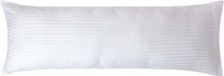 Homescapes Satijn Streep Katoen Kussensloop 50x140 cm Langwerpig – Wit – 100% Egyptisch Katoen – Draaddichtheid 330