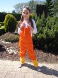 Bestex Party Tuinbroek Oranje Kinderen Premium - Maat 128