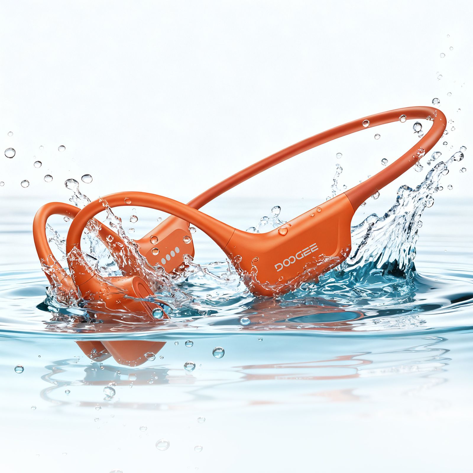DOOGEE BoneAir Swim Beengeleiding Zwemmen Sport Koptelefoon Draadloze Headset IP68 Waterdicht Met Microfoon Gesprekken Muziek 64GB