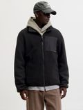 JACK & JONES Fleece jas 'JJEMASON' zwart