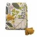 Bloomingville Plaid gerecycled katoen 160x130cm Camelie - Groene print
