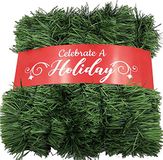 50 Kerstdecoraties 50 voet slinger - niet-verlichte zachte groene vakantie decoratie voor buiten of binnen - Premium kwaliteit huis tuin kunstgroen of bruiloft partij decoraties (Pack van 1)