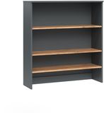 Vicco Viktor Badkamermeubel – 93.6 x 100.4 cm met open vakken Antraciet/gouden eik
