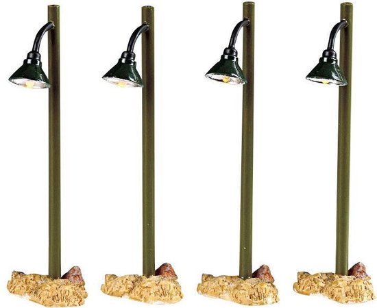 Lemax Rustic Street Lamp - Set Of 4