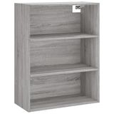 VidaXL Hoge kast, grijs Sonoma, 69,5 x 34 x 180 cm, houtvezel