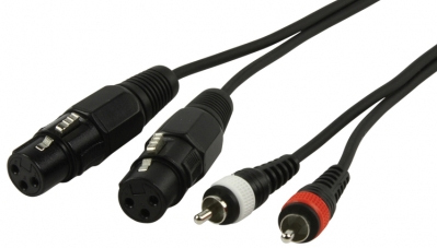 HQ 1.5m 2xRCA/2xXLR, M/M