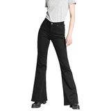 Lee Breese Black Rinse Flare Jeans Dames