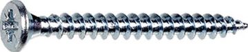 Proftec Spaanplaatschroef 3,5x20mm - Platkop - Verzinkt - Voldraad - PZD 2 (Per 200 stuks)