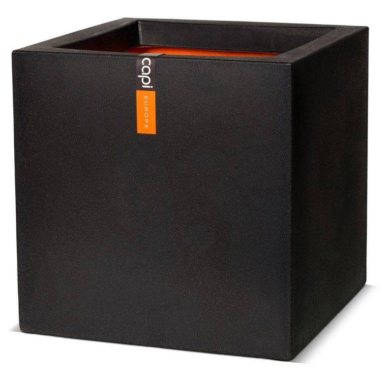 Capi Europe Bloempot vierkant Smooth NL - 30x30 - Zwart