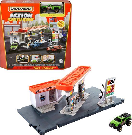 Matchbox Action Drivers Benzinestation Speelset - GVY84
