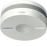 Hager TG550A Rookmelder Optische Detector Draadloos Wit 85 dB Batterij 10 jaar