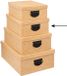 5five Boîte de rangement - 2x - Boîte de rangement - Jaune - Carton - L30 x l24 x H12 cm