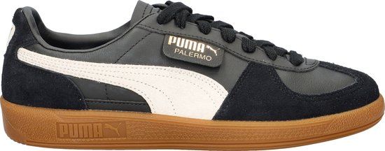 PUMA Palermo Lth Sneakers SR Zwart 46 - Women's Low Sneakers - Black - Size 46