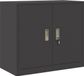 vidaXL Armoire Noir Acier 80 x 40 x 70 cm