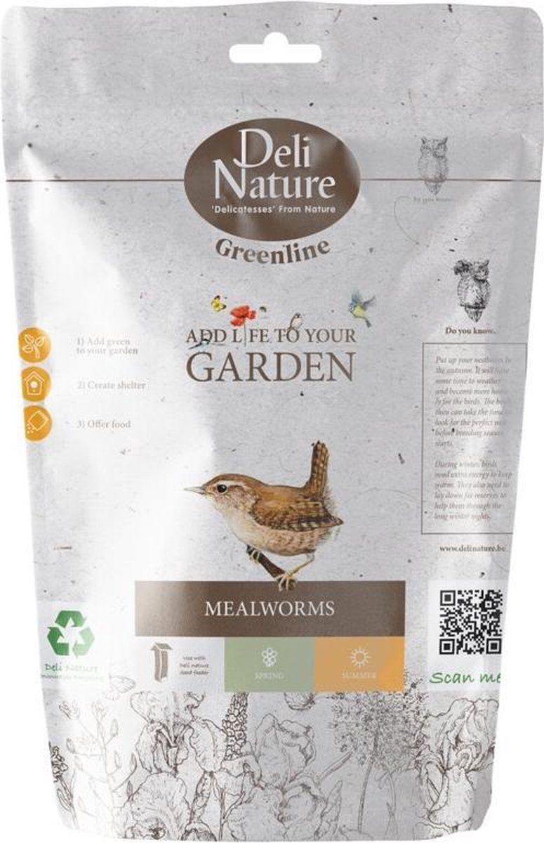 DELI NATURE Greenline Mealworms 200 gr