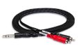 HOSA TRS-201 Insert Kabel 1/4 Inch TRS naar Dual RCA - 3 Voet