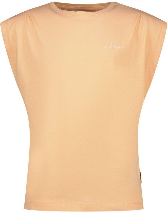 Vingino Hinke T-shirt Meisjes Korte mouw Katoen Sunset coral Maat 128