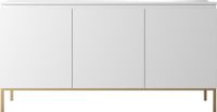 Selsey Bemmi - Dressoir - 150 cm - Wit met gouden poten