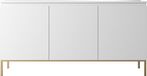 Selsey Bemmi - Dressoir - 150 cm - Wit met gouden poten