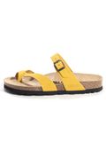 Bayton Teenslipper 'Triade' geel