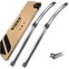 Visee Hexa - Essuie-glaces - 650/650 - Aérodynamique - Résistant aux UV et à l'usure - Noir - Flatblade - Avant - 65 cm - 1 paire