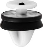 Restagraf Paneelklemmen voor binnenbekleding en deur in zak voor voertuigen Renault/Peugeot/PSA/Citroen/Fiat/Nissan, 8,2 mm pons, 12 stuks, wit/zwart